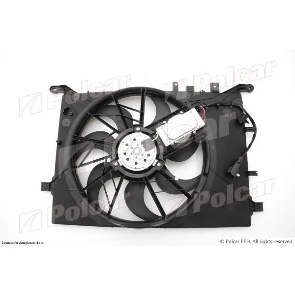 Ventilator hladnjaka sa nosačem VOLVO S60 (RS), 00-09; S80 (TS/XT), 98-06; V70 (SW), 00-07; XC70 (SW), 00-07; 