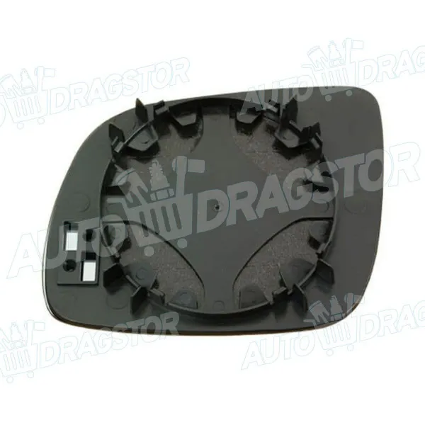 Staklo retrovizora sa nosačem VOLKSWAGEN LUPO (6X1/6E1), 98-05; POLO (6N/6N2/6KV), 94-01; 