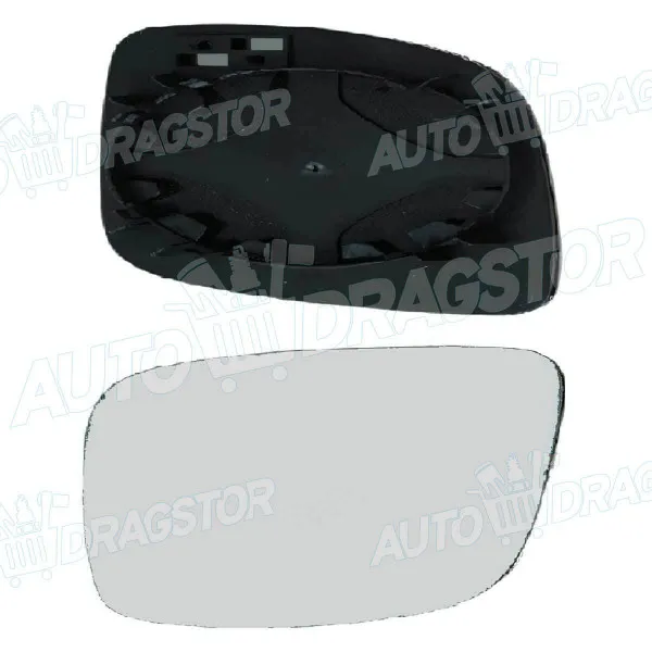 Staklo retrovizora sa nosačem VOLKSWAGEN LUPO (6X1/6E1), 98-05; POLO (6N/6N2/6KV), 94-01; 