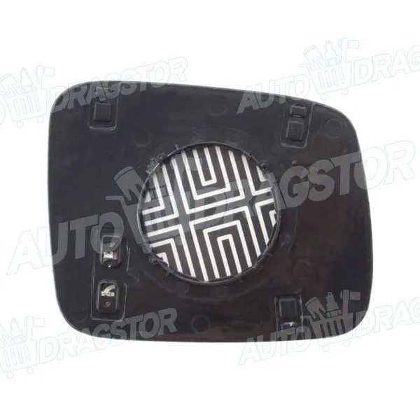 Staklo retrovizora sa nosačem VOLKSWAGEN CARAVELLE (T4), 90-03; TRANSPORTER (T4), 90-03; 