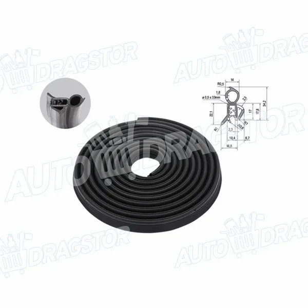 Keder vrata RENAULT TRAFIC (FL/JL), 01-14; 