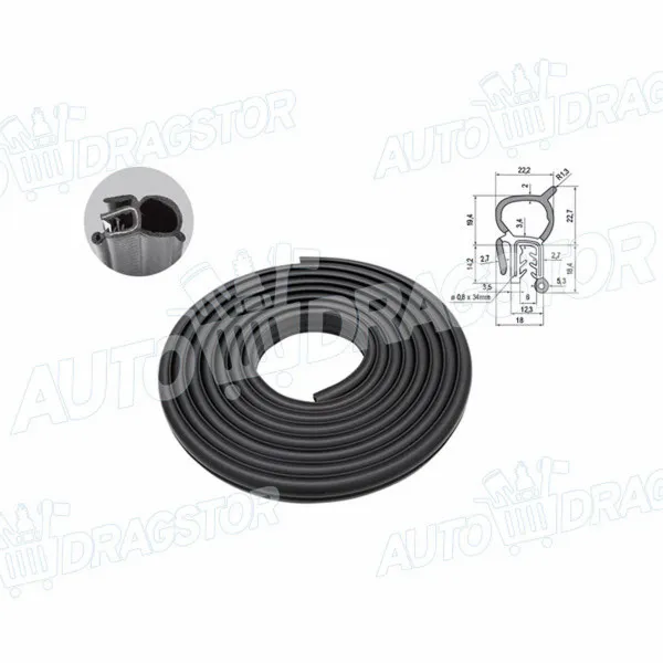 Keder vrata VOLKSWAGEN MULTIVAN (7H/T5), 03-15; TRANSPORTER (7H/T5), 03-15; 