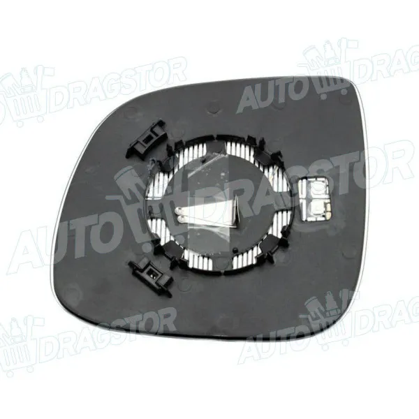 Staklo retrovizora sa nosačem VOLKSWAGEN AMAROK (N817), 10-; MULTIVAN (7H/T5), 03-15; MULTIVAN (T6), 16-; TRANSPORTER (7H/T5), 03-15; TRANSPORTER (T6), 15-; 