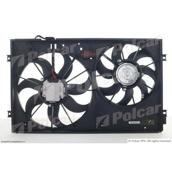 Ventilator hladnjaka sa nosačem AUDI, SEAT, SKODA, VOLKSWAGEN 