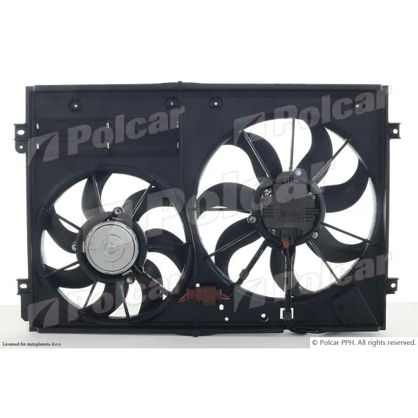 Ventilator hladnjaka sa nosačem AUDI, SEAT, SKODA, VOLKSWAGEN 