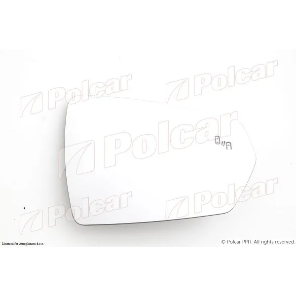 Staklo retrovizora sa nosačem AUDI, VOLKSWAGEN 