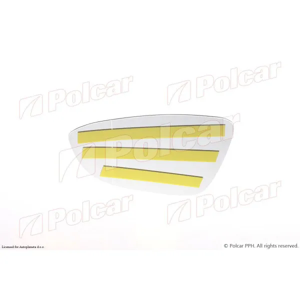 Staklo retrovizora VOLKSWAGEN BEETLE (5C1), 11-; CC (358), 12-17; EOS (1F), 06-10; JETTA (1B), 10-18; PASSAT (B7), 10-15; PASSAT CC (357), 08-12; SCIROCCO (Typ 