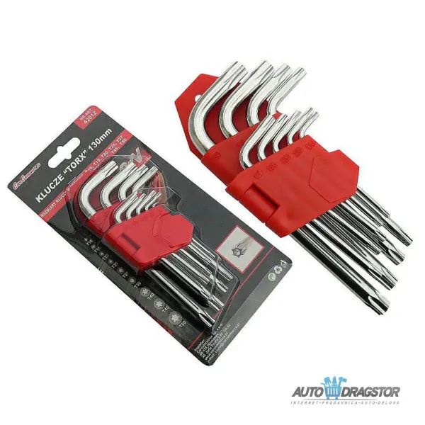 SET TORX KLJUČEVA 9KOM  130MM T10-T50 