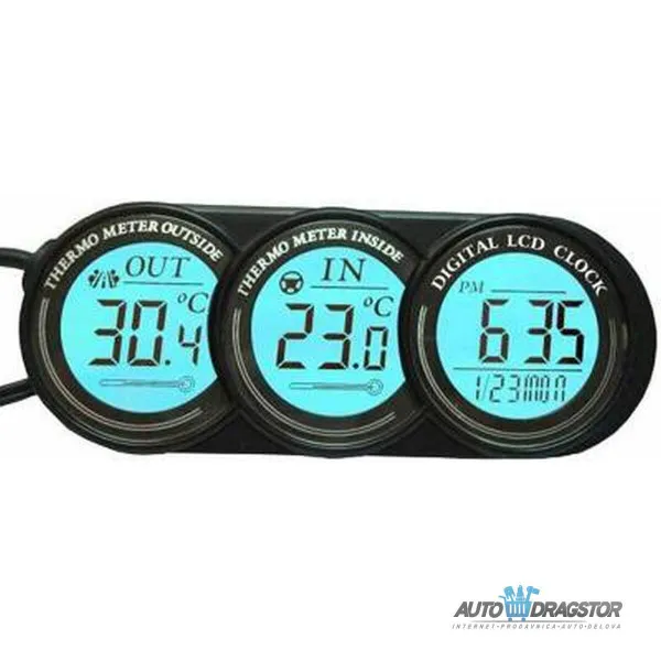 DIGITALNI TERMOMETAR SA ČASOVNIKOM 