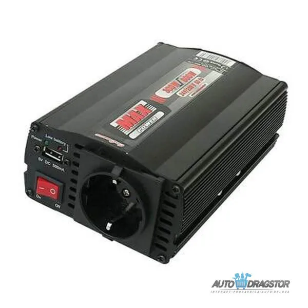 KONVERTER NAPONA 24V/230V 300W / 600W SA  USB ULAZOM 