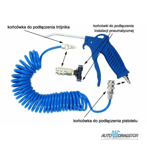 PIŠTOLJ ZA VAZDUH SA CREVOM 13BARA 