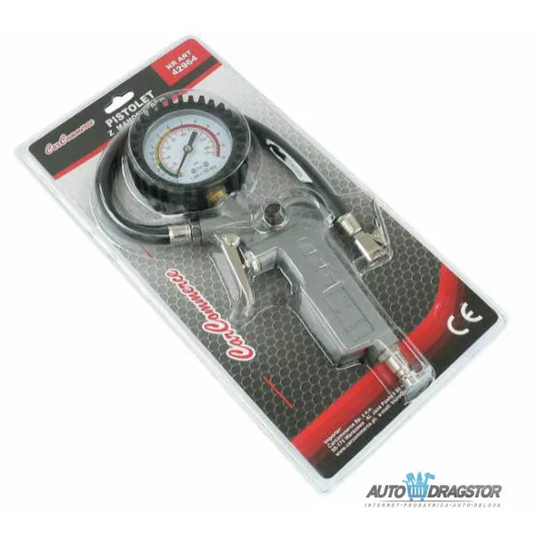 PIŠTOLJ ZA PUMPANJE GUMA SA MANOMETROM 