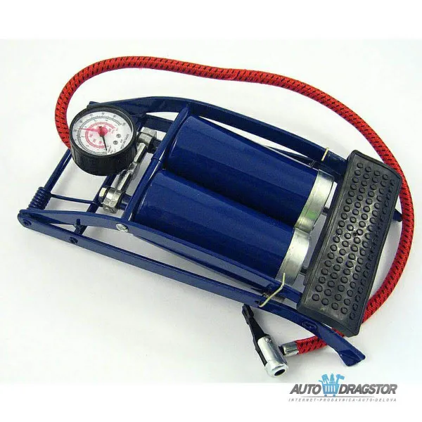 NOŽNA PUMPA SA MANOMETROM 2 CILINDRA 