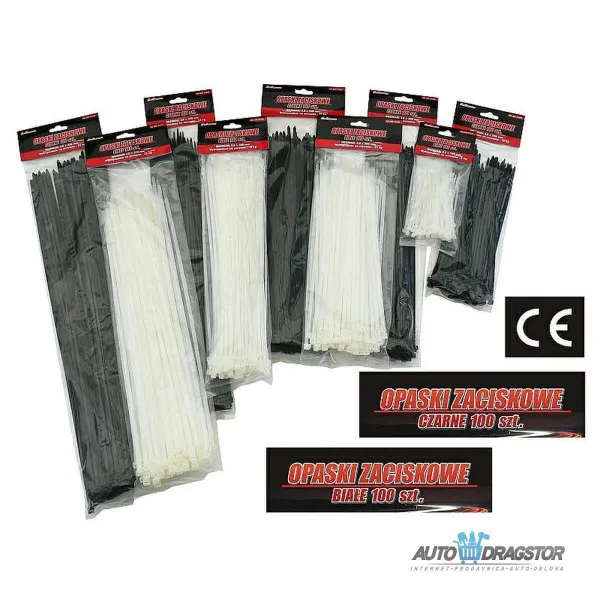 PLASTIČNE VEZICE CRNE 250/4.8 100KOM 