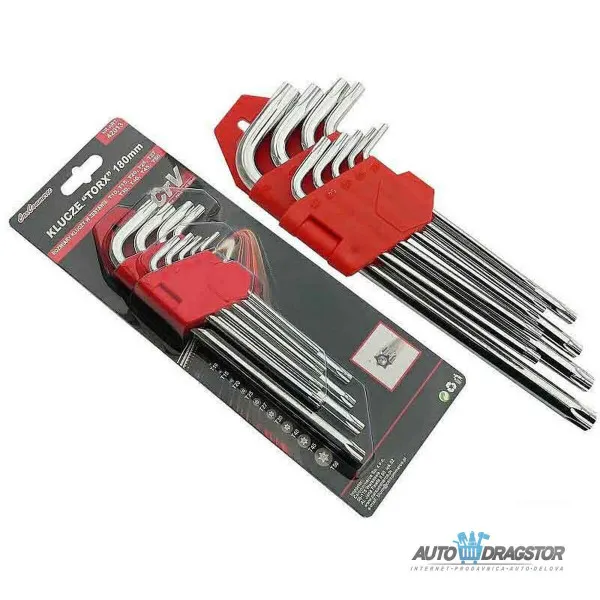 SET TORX KLJUČEVA 9KOM  190MM T10-T50 