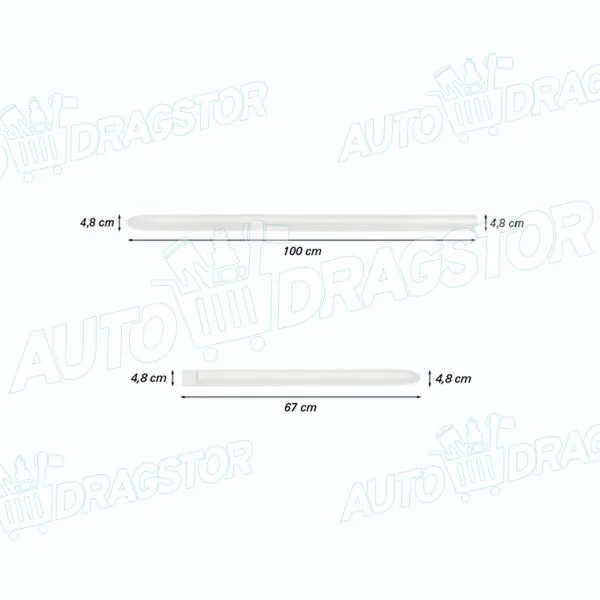 Set bočnih lajsni LADA/AVTOWAZ 110 (2110), 95-; 111 (2111), 95-; 112 (2112), 95-; 