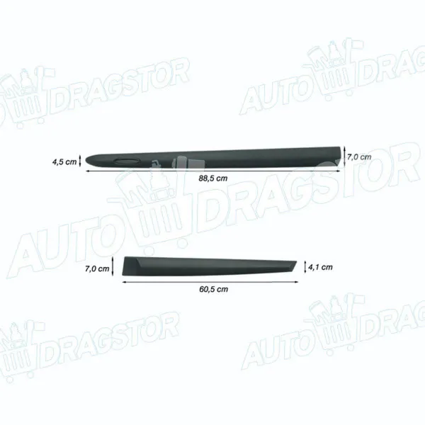 Set bočnih lajsni OPEL AGILA (H08), 08-15; 