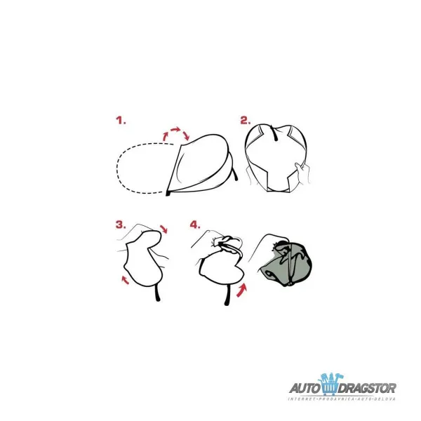 ZAŠTITA OD SUNCA 150x70cm ELASTICNA/SKLOPIVA 