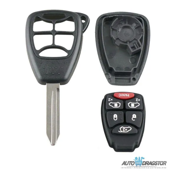 KUĆIŠTE OKLOP KLJUČA 5 dugmeta ZA DODGE 