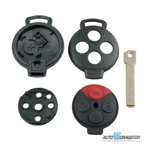 KUĆIŠTE OKLOP KLJUČA 3+1 dugme ZA SMART FORTWO 