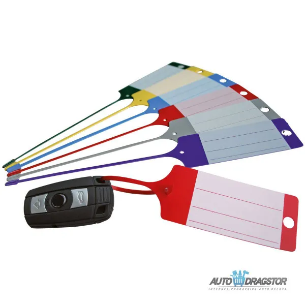 PLASTIČNI SERVISNI PRIVEZAK ZA KLJUČEVE 