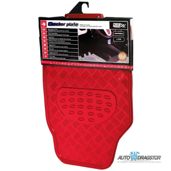 UNIVERZALNE GUMENE PATOSNICE ALU LOOK 4KOM CRVENE 