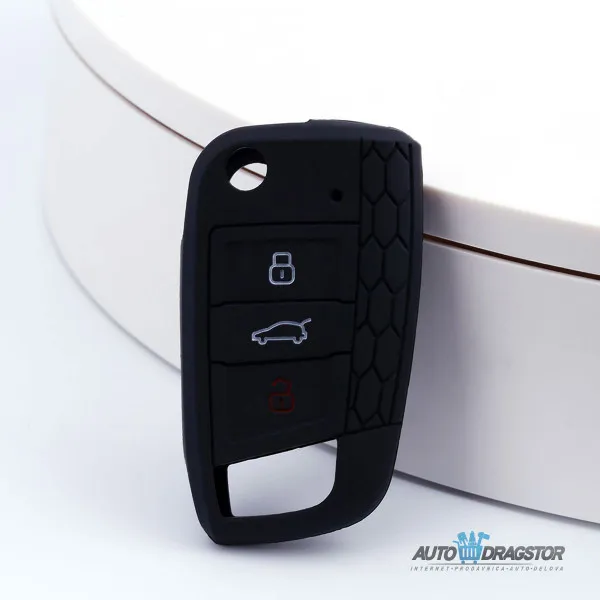 SILIKONSKA NAVLAKA ZA KLJUČEVE CRNA VOLKSWAGEN 