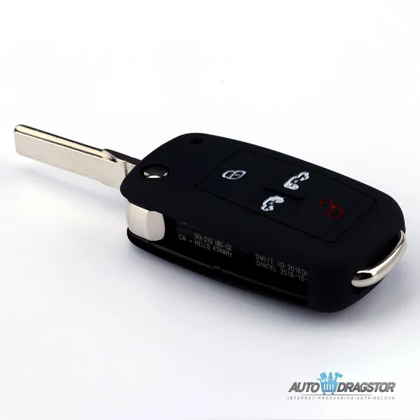 SILIKONSKA NAVLAKA ZA KLJUČEVE CRNA VOLKSWAGEN 