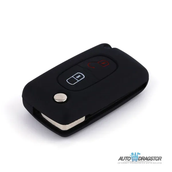 SILIKONSKA NAVLAKA ZA KLJUČEVE CRNA PEUGEOT 