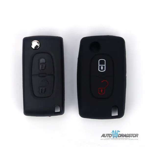 SILIKONSKA NAVLAKA ZA KLJUČEVE CRNA PEUGEOT 