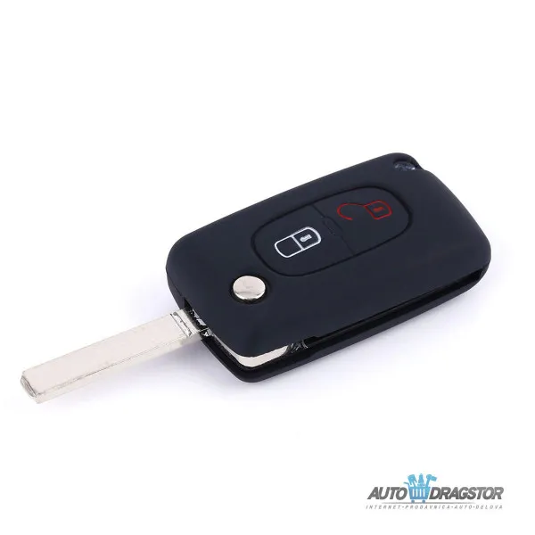 SILIKONSKA NAVLAKA ZA KLJUČEVE CRNA PEUGEOT 