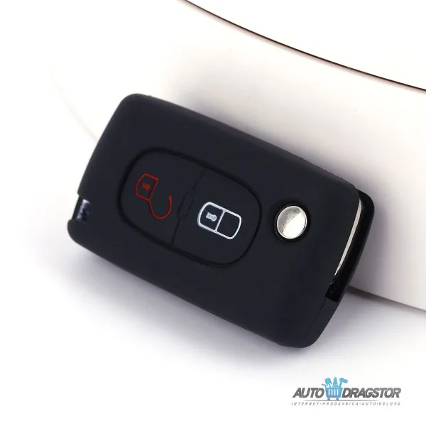 SILIKONSKA NAVLAKA ZA KLJUČEVE CRNA PEUGEOT 