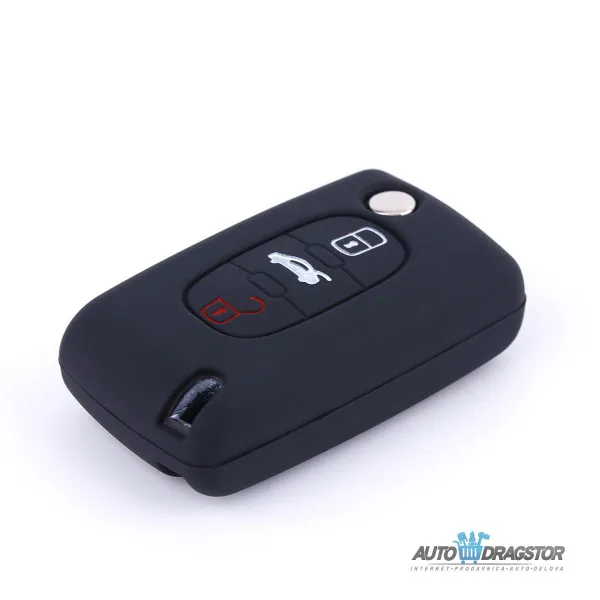 SILIKONSKA NAVLAKA ZA KLJUČEVE CRNA PEUGEOT 