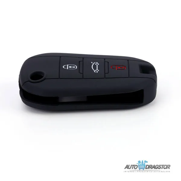 SILIKONSKA NAVLAKA ZA KLJUČEVE CRNA PEUGEOT 