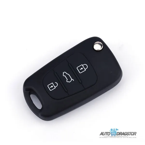 SILIKONSKA NAVLAKA ZA KLJUČEVE CRNA KIA 