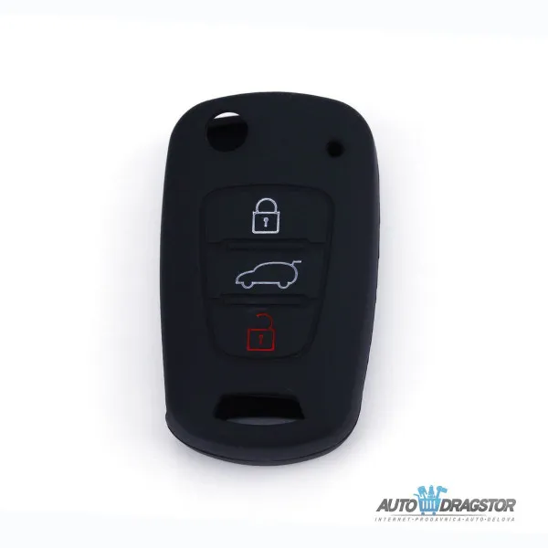 SILIKONSKA NAVLAKA ZA KLJUČEVE CRNA KIA 