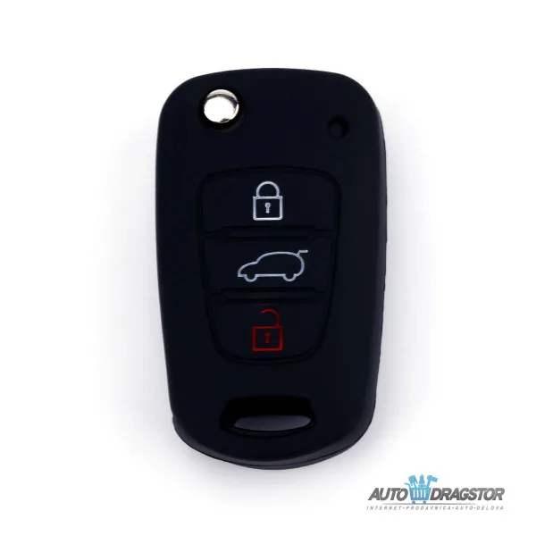 SILIKONSKA NAVLAKA ZA KLJUČEVE CRNA KIA 