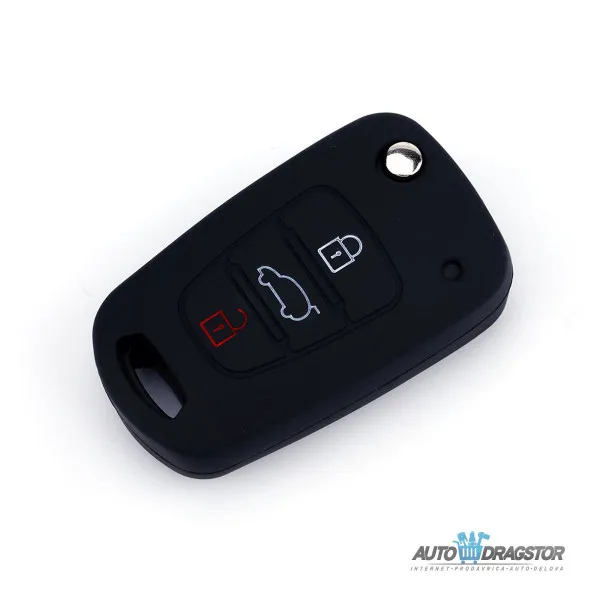 SILIKONSKA NAVLAKA ZA KLJUČEVE CRNA KIA 