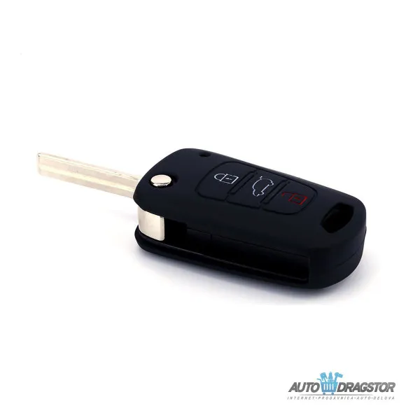 SILIKONSKA NAVLAKA ZA KLJUČEVE CRNA KIA 