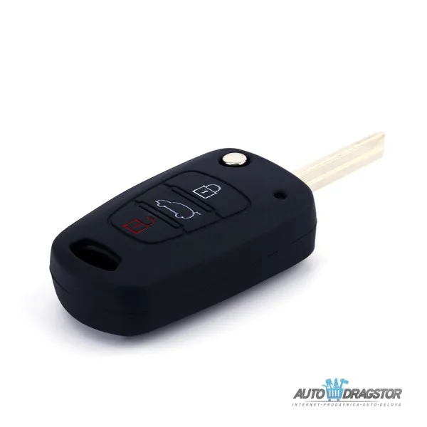 SILIKONSKA NAVLAKA ZA KLJUČEVE CRNA KIA 