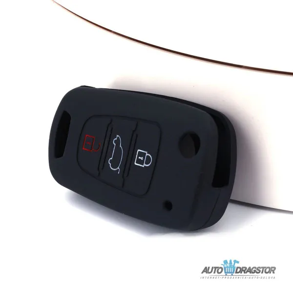 SILIKONSKA NAVLAKA ZA KLJUČEVE CRNA KIA 