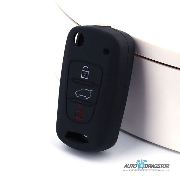 SILIKONSKA NAVLAKA ZA KLJUČEVE CRNA KIA 