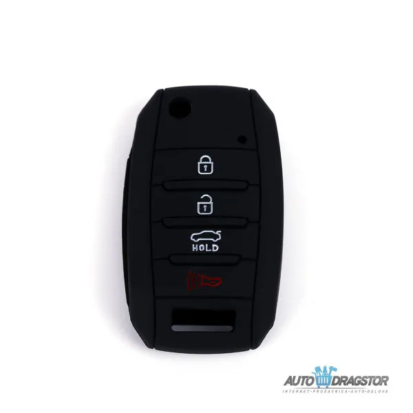 SILIKONSKA NAVLAKA ZA KLJUČEVE CRNA KIA 