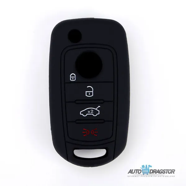 SILIKONSKA NAVLAKA ZA KLJUČEVE CRNA FIAT 