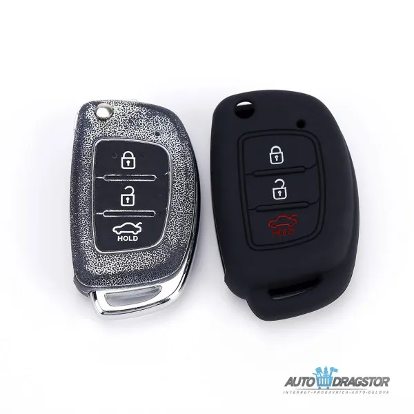 SILIKONSKA NAVLAKA ZA KLJUČEVE CRNA HYUNDAI 