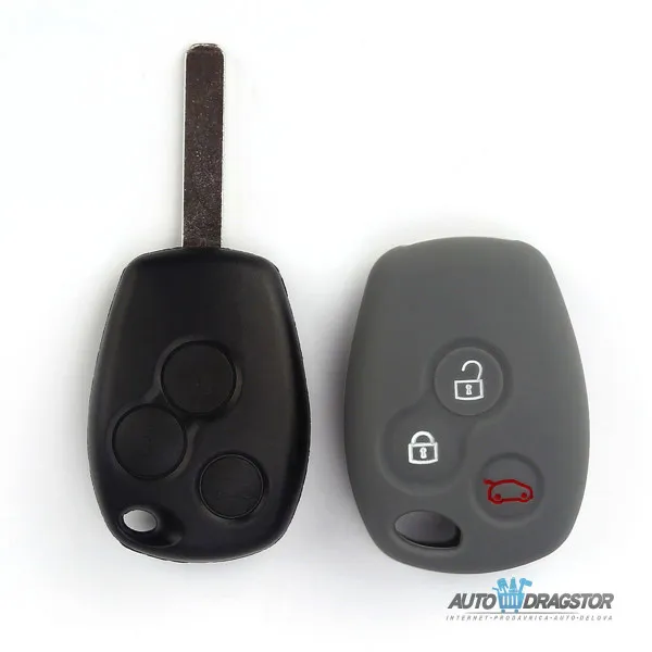 SILIKONSKA NAVLAKA ZA KLJUČEVE CRNA MERCDES 