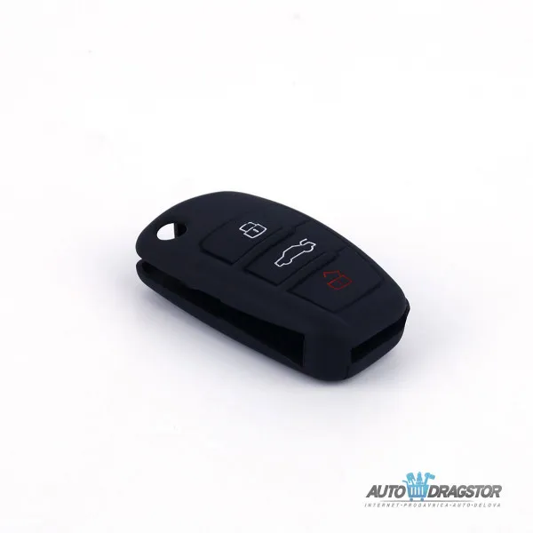 SILIKONSKA NAVLAKA ZA KLJUČEVE CRNA AUDI 