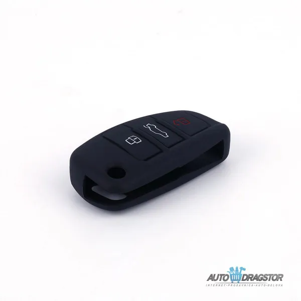 SILIKONSKA NAVLAKA ZA KLJUČEVE CRNA AUDI 