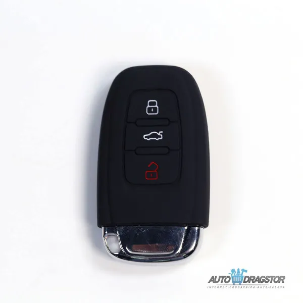 SILIKONSKA NAVLAKA ZA KLJUČEVE CRNA AUDI 