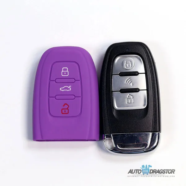 SILIKONSKA NAVLAKA ZA KLJUČEVE CRNA AUDI 